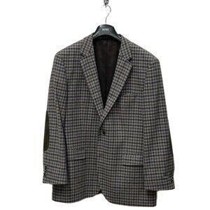 Beige & Blue Tartan Check Wool-Blend Sport Jacket - BOSS (by HUGO BOSS)